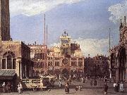 Canaletto Piazza San Marco: the Clocktower f oil painting picture wholesale