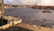 Canaletto London: The Thames and the City of London from Richmond House (detail) d oil painting picture wholesale