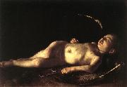 Caravaggio Sleeping Cupid gg oil painting picture wholesale