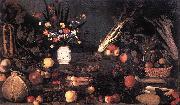 Caravaggio Still-Life with Flowers and Fruit g France oil painting artist
