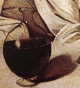 Caravaggio Bacchus (detail)  fg France oil painting artist