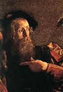 Caravaggio The Calling of Saint Matthew (detail) fg France oil painting artist