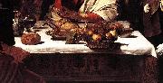 Caravaggio Supper at Emmaus (detail) fdg France oil painting artist