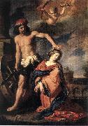 GUERCINO Martyrdom of St Catherine sdg France oil painting artist