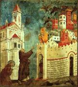 Giotto The Devils Cast Out of Arezzo oil painting artist