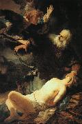 Rembrandt The Sacrifice of Isaac France oil painting artist