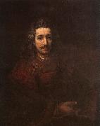 Rembrandt Man with a Magnifying Glass oil painting on canvas