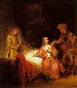 Rembrandt Joseph Accused by Potiphar's Wife France oil painting artist