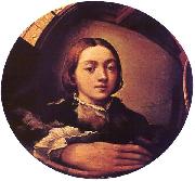 PARMIGIANINO Self-portrait in a Convex Mirror a France oil painting artist