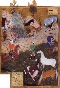 Bihzad King Darius and the Herdsman oil
