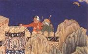 Bihzad The Crescent moon turned downwards oil painting artist