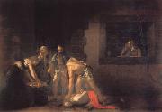 Caravaggio The Beheanding of tst john the baptist France oil painting artist