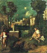 Giorgione The storm oil painting picture wholesale