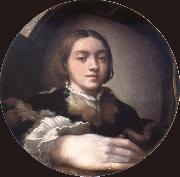 PARMIGIANINO Self-Portrait in a convex mirror France oil painting artist