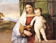 Titian The Gypsy Madonna France oil painting artist