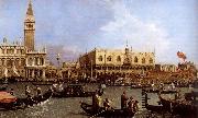 Canaletto named Canaletto Venetie, the Bacino Tue S. Marco on Hemelvaartsdag France oil painting artist