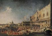Canaletto The Arrival of the French Ambassador in Venice oil painting picture wholesale