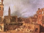 Canaletto Campo S.Vidal and Santa Maria della Carita oil painting on canvas