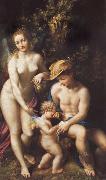 Correggio Venus with Mercury and Cupid France oil painting artist