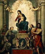 Correggio Madonna with St. Francis painting