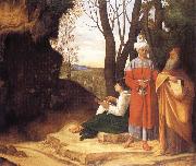 Giorgione Three ways oil