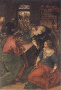 Tintoretto Christ in the House of Mary and Martha France oil painting artist