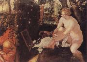Tintoretto The Bathing Susama oil painting reproduction