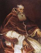 Titian Pope Paul III France oil painting artist