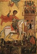 Anonymous The Miracle of St George and the Dragon France oil painting artist