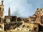 Canaletto The Stonemason-s Yard France oil painting reproduction