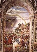 Pinturicchio Aeneas Piccolomini Leaves for the Council of Basle painting