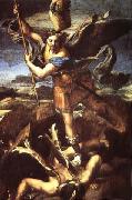 Raphael SaintMichael Trampling the Dragon France oil painting artist
