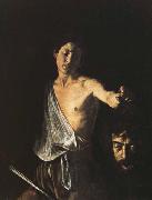 Caravaggio David with the Head of Goliath France oil painting artist