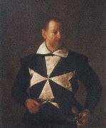 Caravaggio Cavalier Malta France oil painting artist