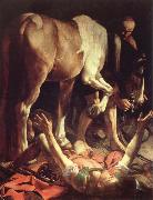Caravaggio the conversion on the way to damascus oil painting artist