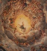 Correggio Correggio famous frescoes in Parma seems to melt the ceiling of the cathedral and draw the viewer into a gyre of spiritual ecstasy. oil painting