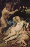 Correggio Venus and Eros was found Lin God oil painting