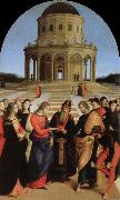 Raphael marriage of the virgin oil painting on canvas