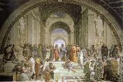 Raphael school of athens oil painting on canvas