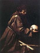 Caravaggio St Francis c. 1606 Oil on canvas France oil painting artist