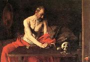 Caravaggio St Jerome 1607 Oil on canvas France oil painting artist
