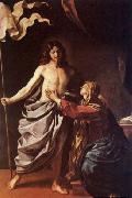 GUERCINO Apparition of Christ to the Virgin France oil painting artist