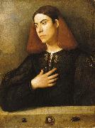 Giorgione The Budapest Portrait of a Young Man oil painting reproduction
