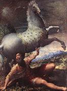 PARMIGIANINO The Conversion of St Paul - Oil on canvas France oil painting artist