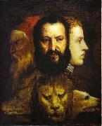 Titian The Allegory of Age Governed by Prudence is thought to depict Titian, France oil painting artist