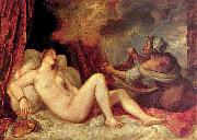 Titian Titian unmatched handling of color is exemplified by his Danae, France oil painting artist