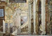 puccini a stage set for act i of puccini s tosca oil painting reproduction