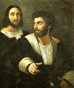 Raphael portrait of raphaeland a friend painting