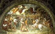 Raphael repulse of attila France oil painting artist