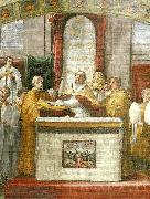 Raphael oath of pope leo 111fresco detail France oil painting artist